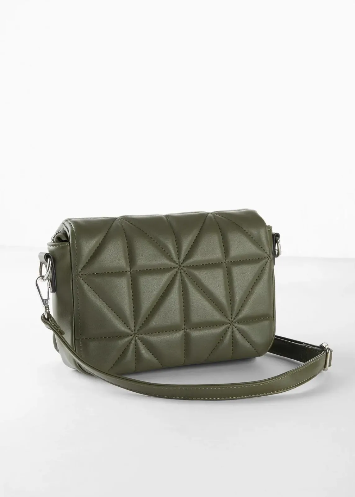 bonprix Taschen^Umhängetasche mit abnehmbarem Taschengurt oliv