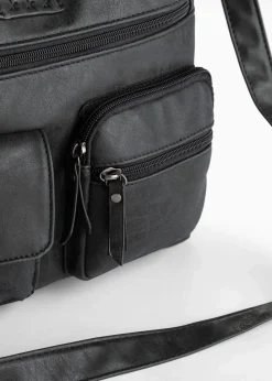 bonprix Taschen^Umhängetasche mit Außentaschen schwarz