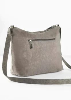bonprix Taschen^Umhängetasche mit Außentaschen grau