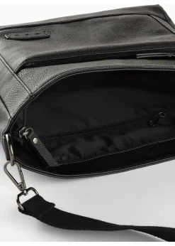 bonprix Taschen^Umhängetasche mit austauschbarem Trageriemen schwarz/weiß twill