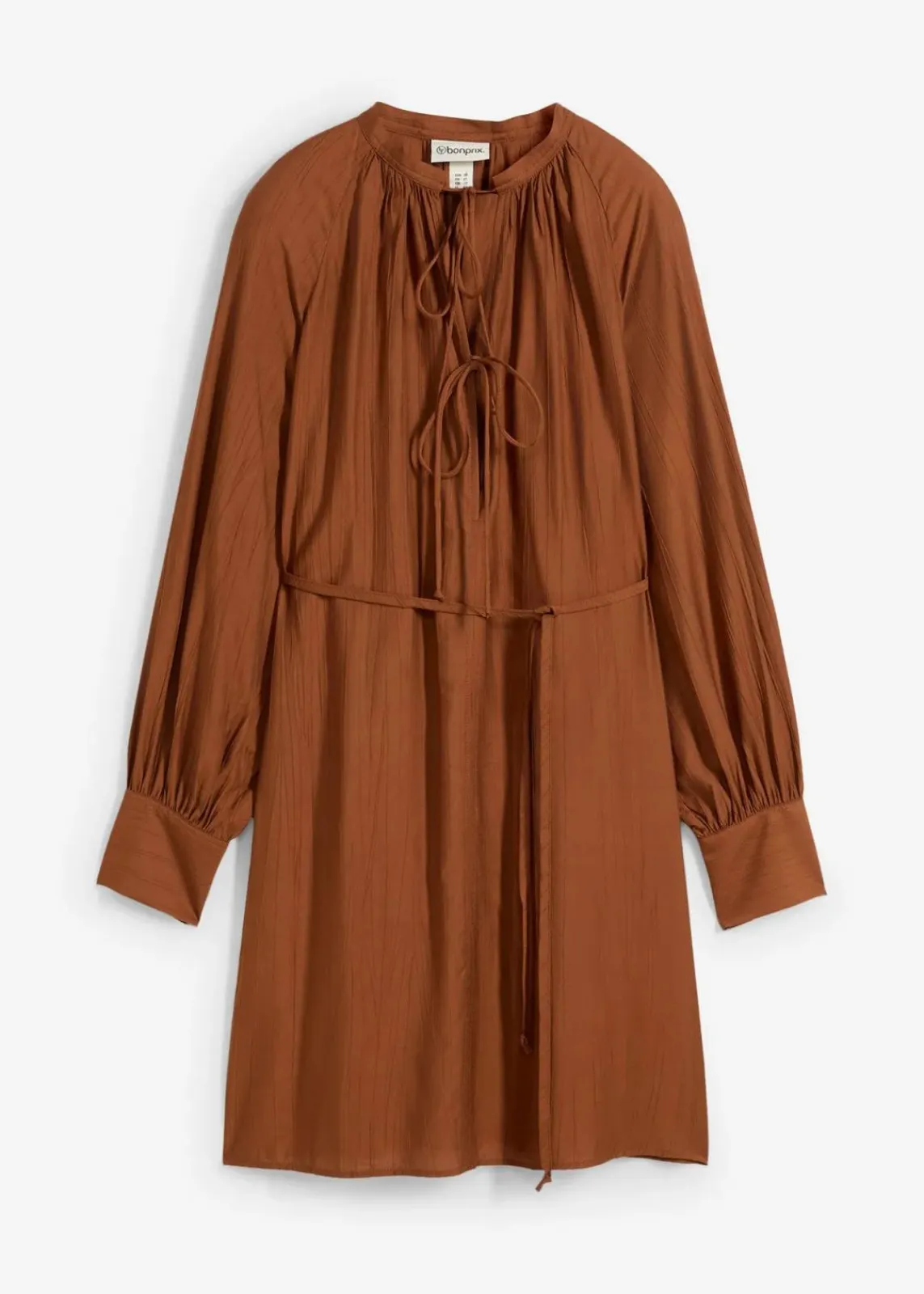 bonprix Bekleidung·Blazer|Nachhaltigere Materialien^Umstands- und Stillblusenkleid aus fließender Viskose ziegelbraun