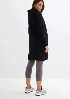 bonprix Umstandsmode|Nachhaltigere Materialien^Umstands- und Still-Sweatkleid aus Bio-Baumwolle schwarz