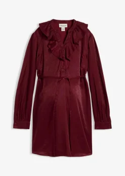 bonprix Bekleidung·Blazer|Umstandsmode^Umstands-Bluse aus weichem Satin dunkelbeere