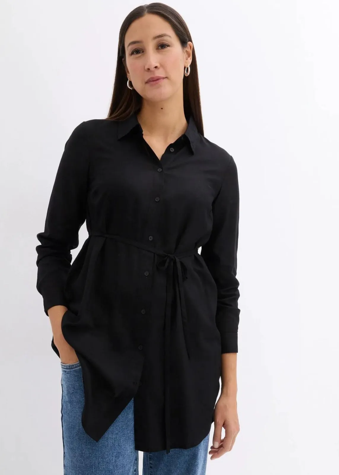 bonprix Bekleidung·Blazer|Umstandsmode^Umstandsbluse und Stillbluse aus Viskose schwarz
