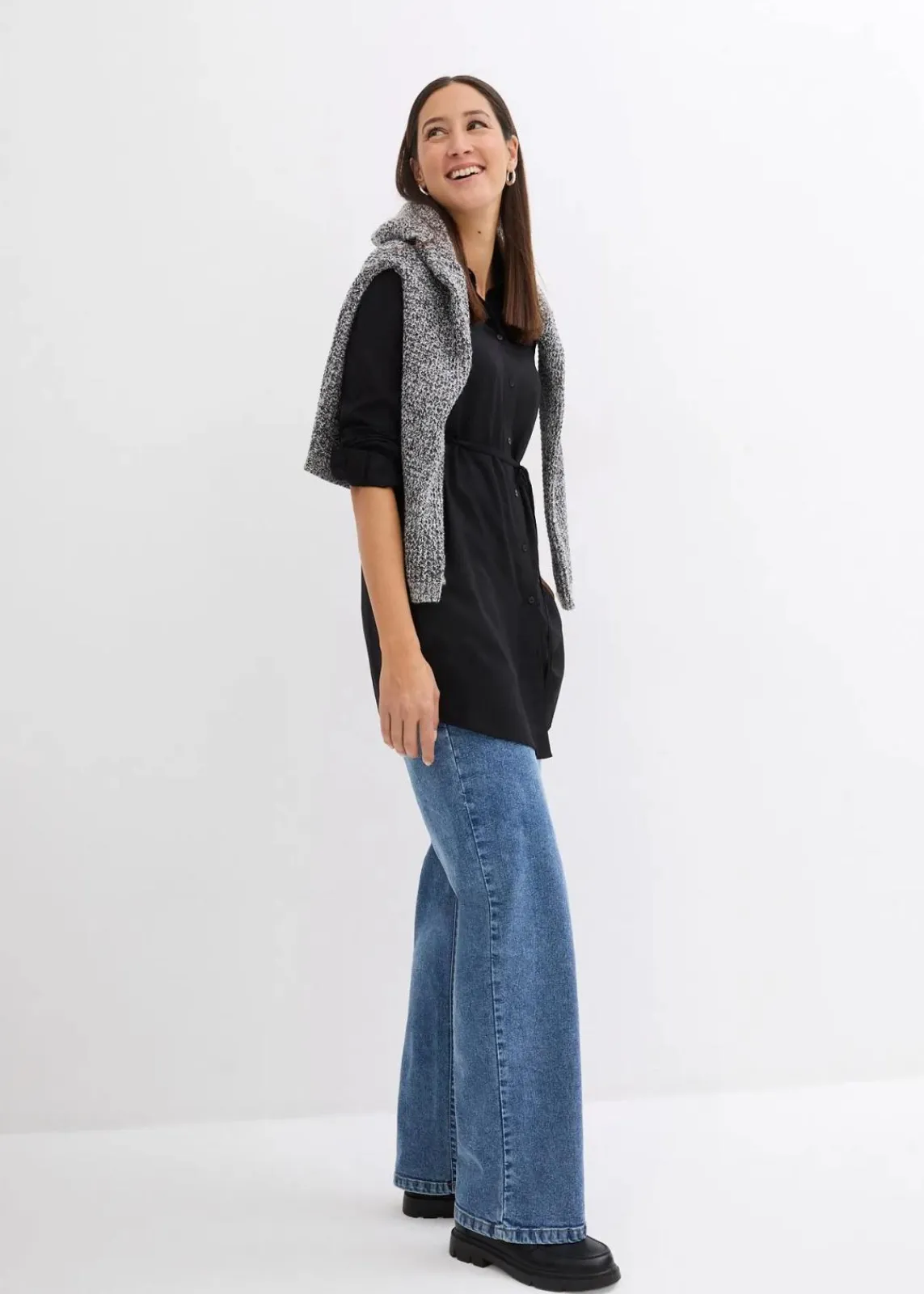 bonprix Bekleidung·Blazer|Umstandsmode^Umstandsbluse und Stillbluse aus Viskose schwarz