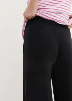 bonprix Bekleidung·Blazer|Umstandsmode^Umstandsculotte aus weicher Viskose, Loose Fit schwarz