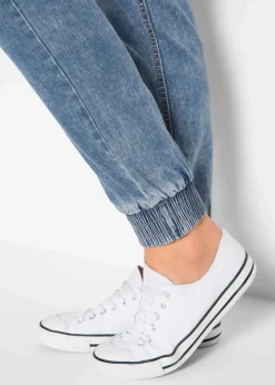 bonprix Bekleidung·Blazer|Umstandsmode^Umstands-Denimjogger aus Bio-Baumwolle hellblau used