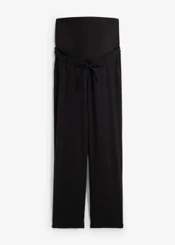 bonprix Bekleidung·Blazer|Umstandsmode^Umstandshose aus Leinen- Mix, Straight Leg schwarz