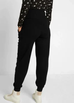 bonprix Bekleidung·Blazer|Nachhaltigere Materialien^Umstandshose aus weichem Strick schwarz