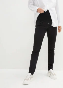 bonprix Bekleidung·Blazer|Umstandsmode^Umstandshose mit Stretch, Slim fit schwarz