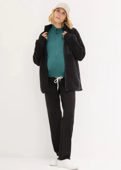 bonprix Bekleidung·Blazer|Umstandsmode^Umstandshosen aus Baumwoll-Jersey, Straight Leg (2er-Pack) dunkelblau+schwarz
