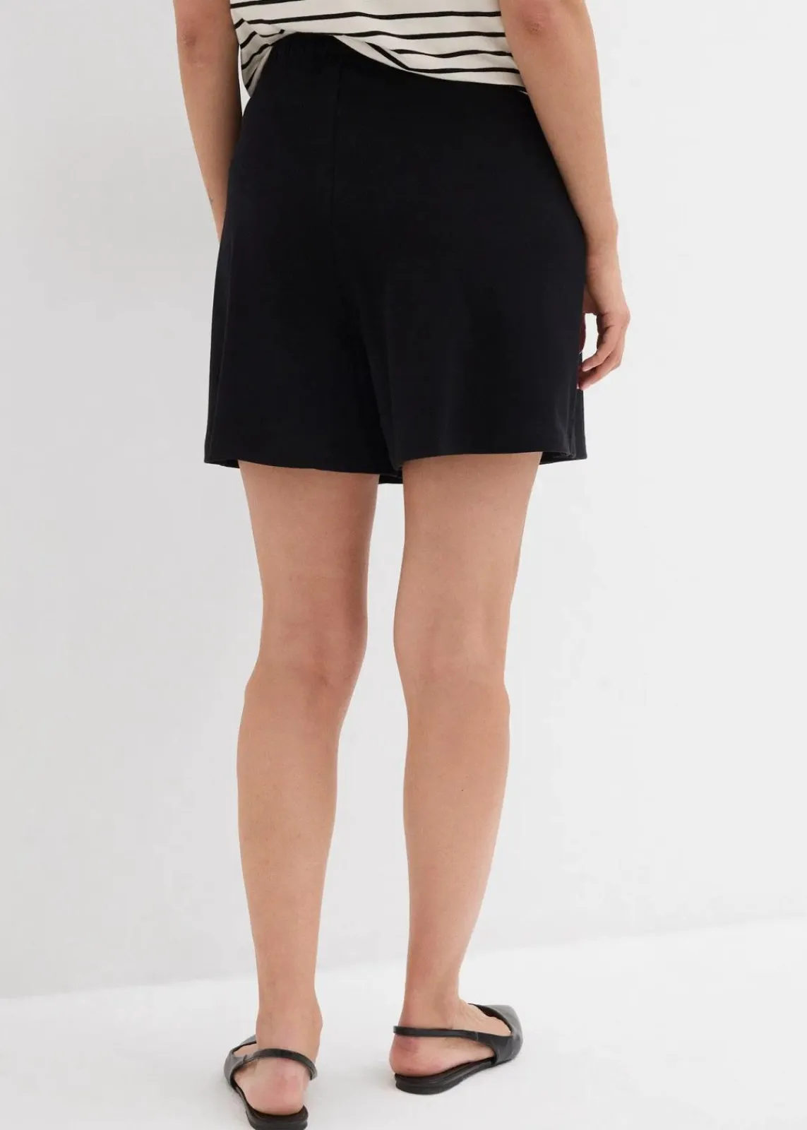 bonprix Bekleidung·Blazer|Umstandsmode^Umstands-Hosenrock aus Bio-Baumwolle schwarz