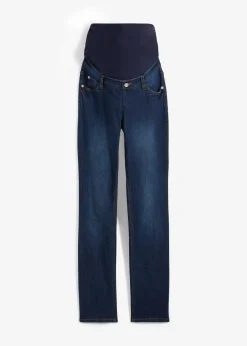 bonprix Bekleidung·Blazer|Umstandsmode^Umstandsjeans aus Bio-Baumwolle, Straight Leg dunkelblau denim