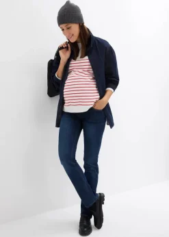 bonprix Bekleidung·Blazer|Umstandsmode^Umstandsjeans aus Bio-Baumwolle, Straight Leg dunkelblau denim