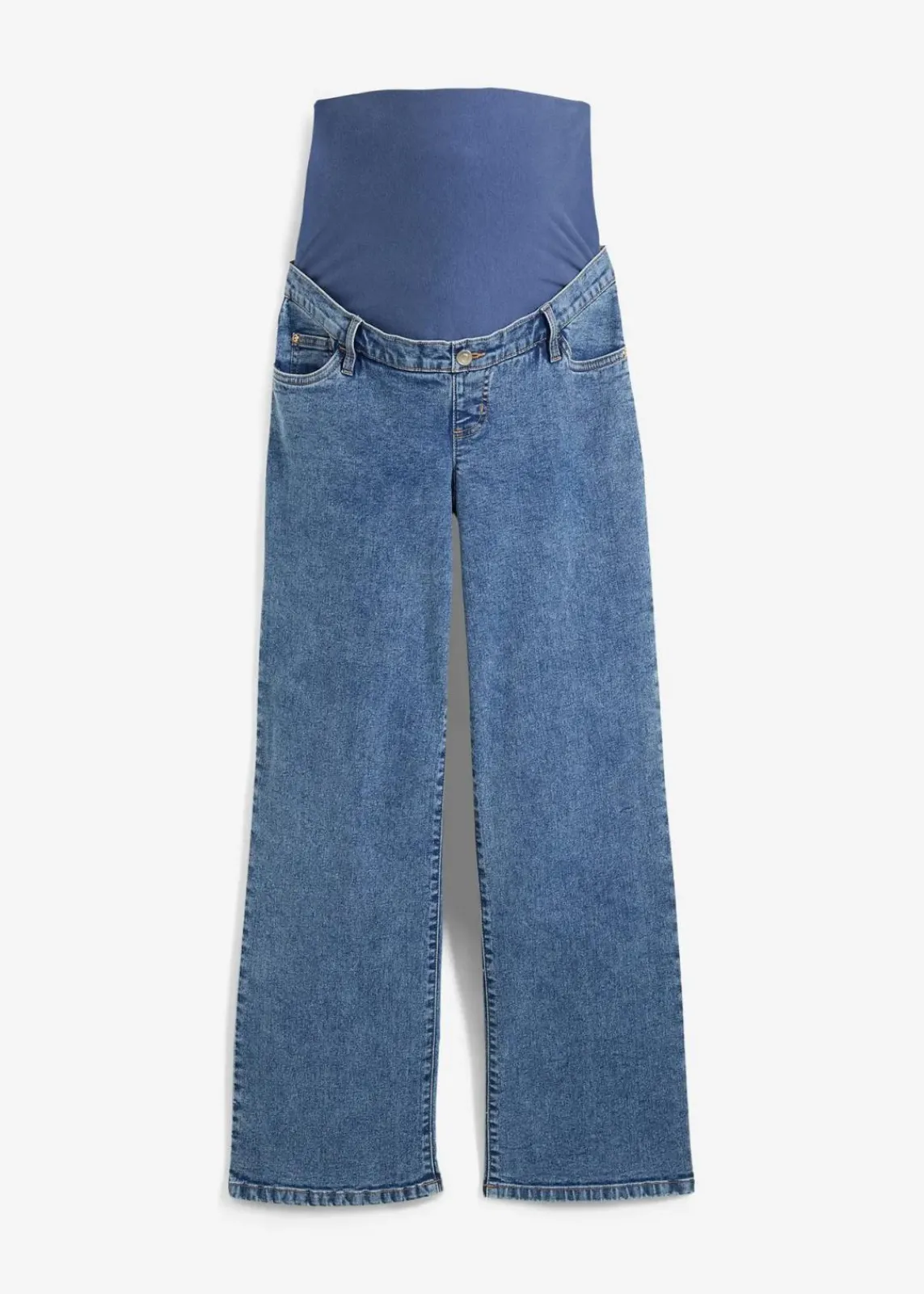 bonprix Bekleidung·Blazer|Umstandsmode^Umstandsjeans aus Bio-Baumwolle, Loose Fit blau denim/hellindigo