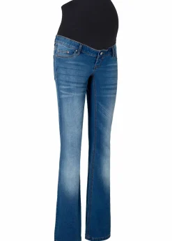 bonprix Kurzgrößen|Bekleidung·Blazer^Umstandsjeans, Bootcut blau denim