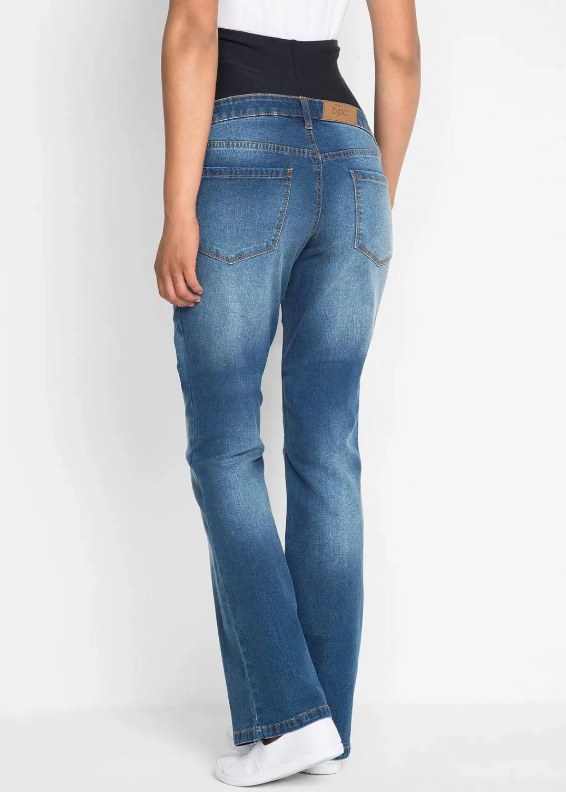 bonprix Kurzgrößen|Bekleidung·Blazer^Umstandsjeans, Bootcut blau denim