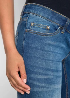 bonprix Kurzgrößen|Bekleidung·Blazer^Umstandsjeans, Bootcut blau denim