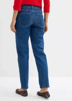 bonprix Bekleidung·Blazer|Umstandsmode^Umstandsjeans, knöchelfrei, Straight blau denim