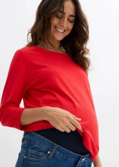 bonprix Bekleidung·Blazer|Umstandsmode^Umstandsjeans, knöchelfrei, Straight blau denim