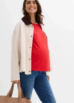 bonprix Bekleidung·Blazer|Umstandsmode^Umstandsjeans, knöchelfrei, Straight blau denim