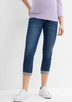 bonprix Bekleidung·Blazer|Umstandsmode^Umstandsjeans mit 7/8 Länge, Slim blau denim