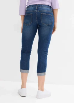 bonprix Bekleidung·Blazer|Umstandsmode^Umstandsjeans mit 7/8 Länge, Slim blau denim
