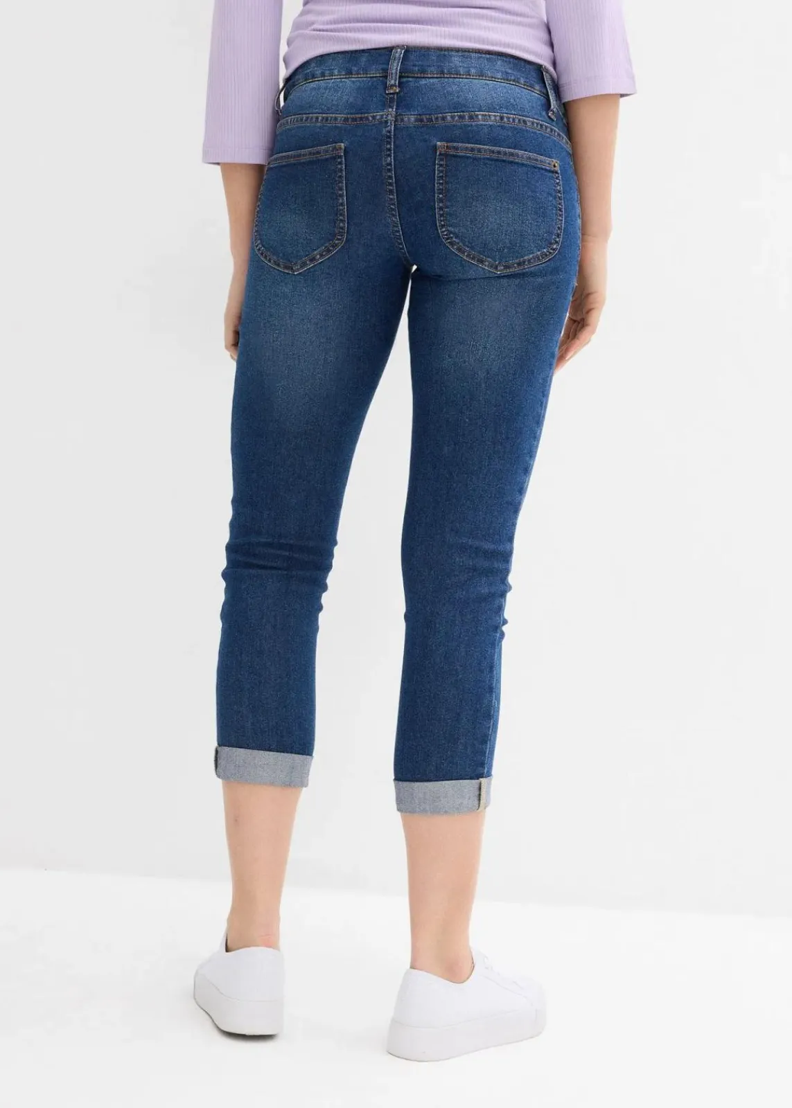 bonprix Bekleidung·Blazer|Umstandsmode^Umstandsjeans mit 7/8 Länge, Slim blau denim