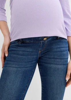 bonprix Bekleidung·Blazer|Umstandsmode^Umstandsjeans mit 7/8 Länge, Slim blau denim