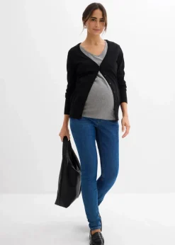 bonprix Bekleidung·Blazer|Umstandsmode^Umstandsjeans mit Bio-Baumwolle, Skinny blau denim