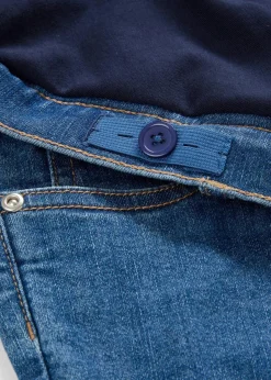 bonprix Bekleidung·Blazer|Umstandsmode^Umstandsjeans mit Bio-Baumwolle, Skinny blau denim
