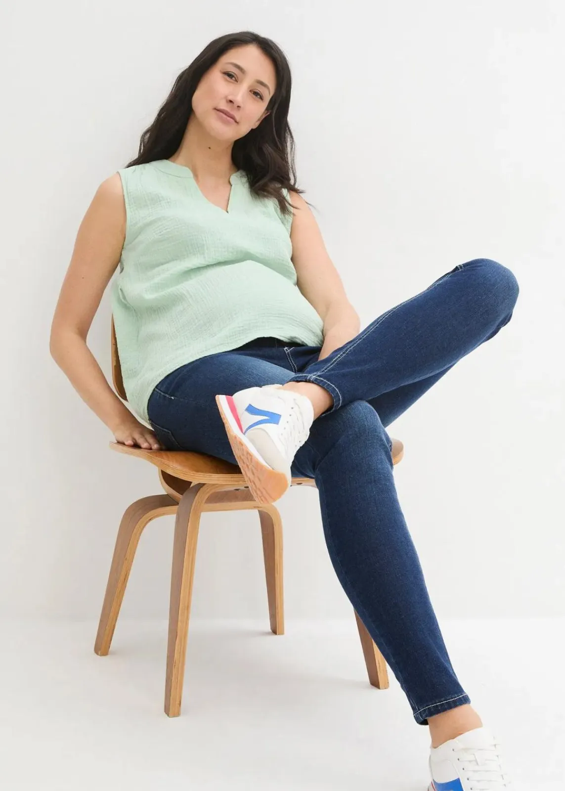 bonprix Bekleidung·Blazer|Umstandsmode^Umstandsjeans, Skinny nachtblau denim
