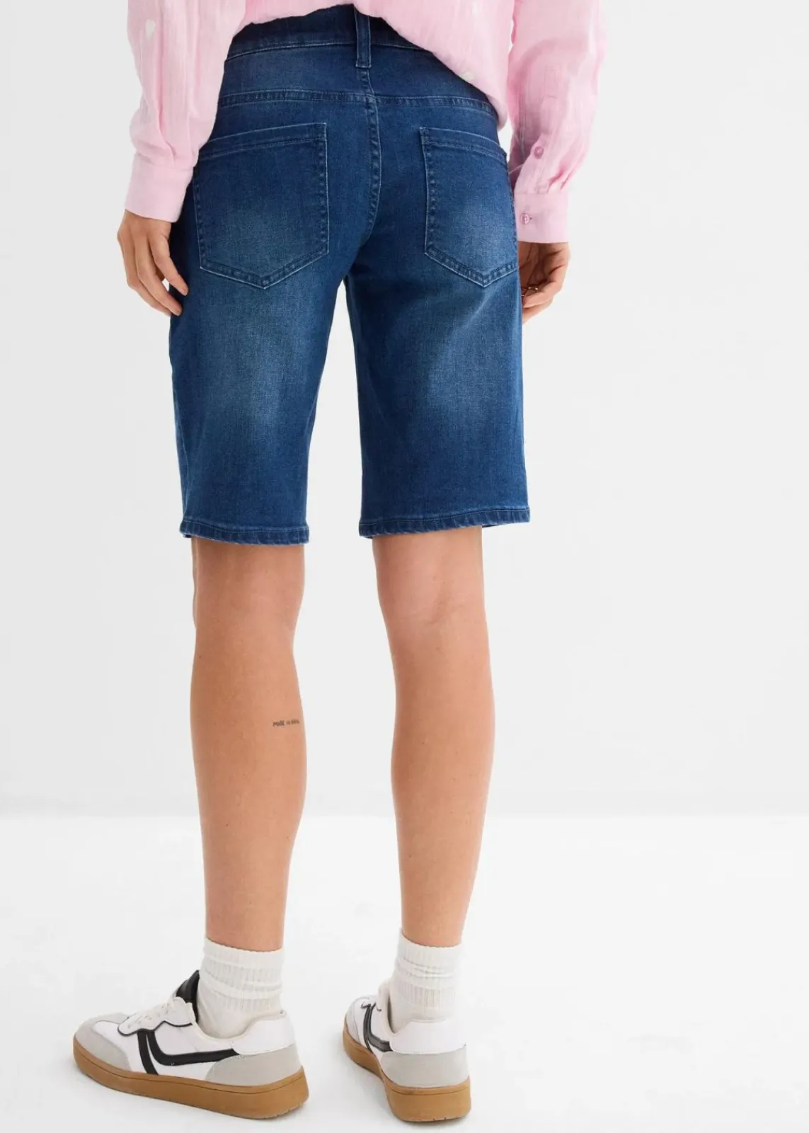 bonprix Bekleidung·Blazer|Umstandsmode^Umstandsjeans-Bermuda im Slim Fit blue stone