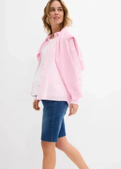 bonprix Bekleidung·Blazer|Umstandsmode^Umstandsjeans-Bermuda im Slim Fit blue stone