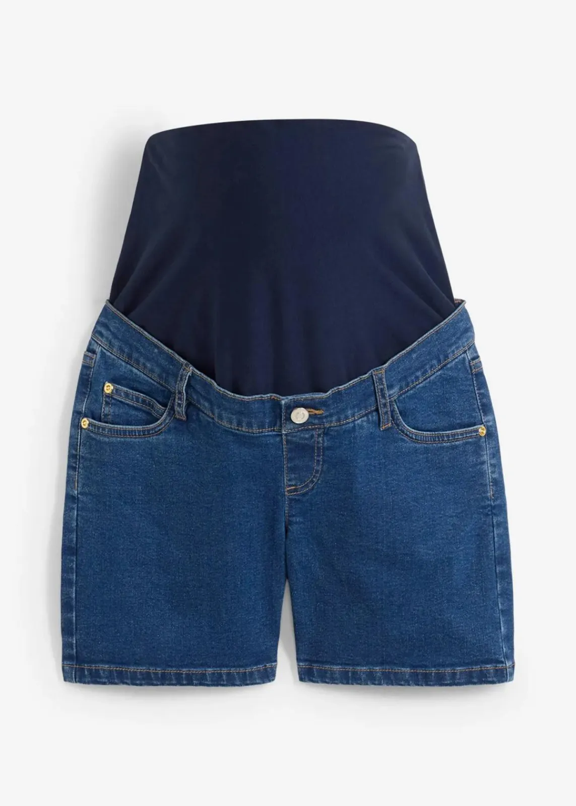 bonprix Bekleidung·Blazer|Umstandsmode^Umstandsjeansshorts aus Baumwoll- Stretchdenim blau denim