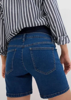 bonprix Bekleidung·Blazer|Umstandsmode^Umstandsjeansshorts aus Baumwoll- Stretchdenim blau denim