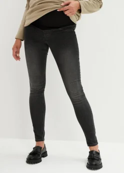 bonprix Bekleidung·Blazer|Umstandsmode^Umstandsjeggings mit Baumwolle (2er Pack), Skinny blue stone/black stone