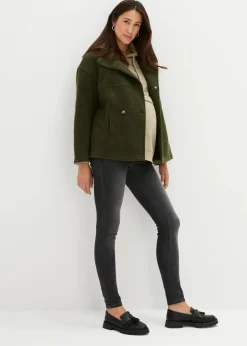 bonprix Bekleidung·Blazer|Umstandsmode^Umstandsjeggings mit Baumwolle (2er Pack), Skinny blue stone/black stone
