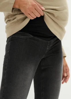 bonprix Bekleidung·Blazer|Umstandsmode^Umstandsjeggings mit Baumwolle (2er Pack), Skinny blue stone/black stone
