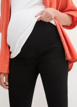 bonprix Bekleidung·Blazer|Umstandsmode^Umstandsjeggings mit Stretch, Skinny schwarz