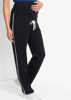 bonprix Bekleidung·Blazer|Nachhaltigere Materialien^Umstands-Jogginghose mit Bio-Baumwolle, Straight Leg schwarz