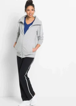bonprix Bekleidung·Blazer|Nachhaltigere Materialien^Umstands-Jogginghose mit Bio-Baumwolle, Straight Leg schwarz