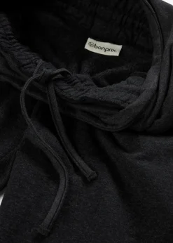 bonprix Umstandsmode^Umstands-Jogginghose mit Bequembund aus weichem Baumwoll-Mix anthrazit meliert