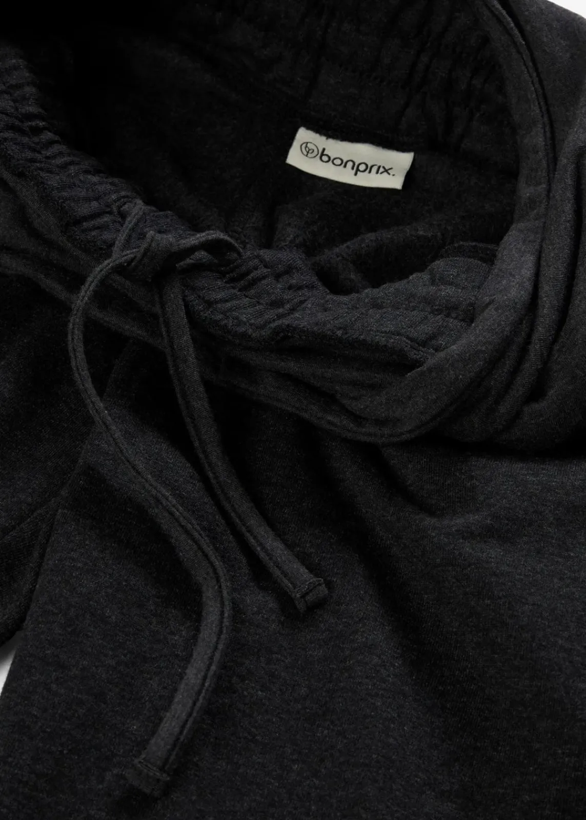bonprix Umstandsmode^Umstands-Jogginghose mit Bequembund aus weichem Baumwoll-Mix anthrazit meliert