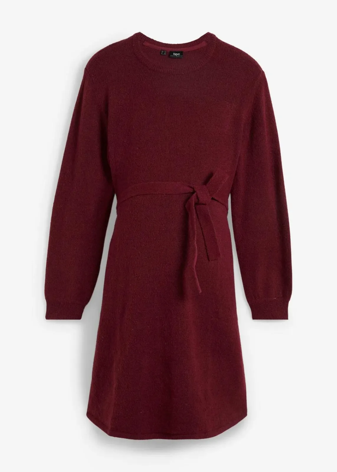 bonprix Umstandsmode|Bekleidung·Blazer^Umstandskleid aus flauschigem Strick ahornrot meliert