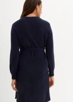 bonprix Bekleidung·Blazer|Umstandsmode^Umstandskleid aus flauschigem Strick dunkelblau