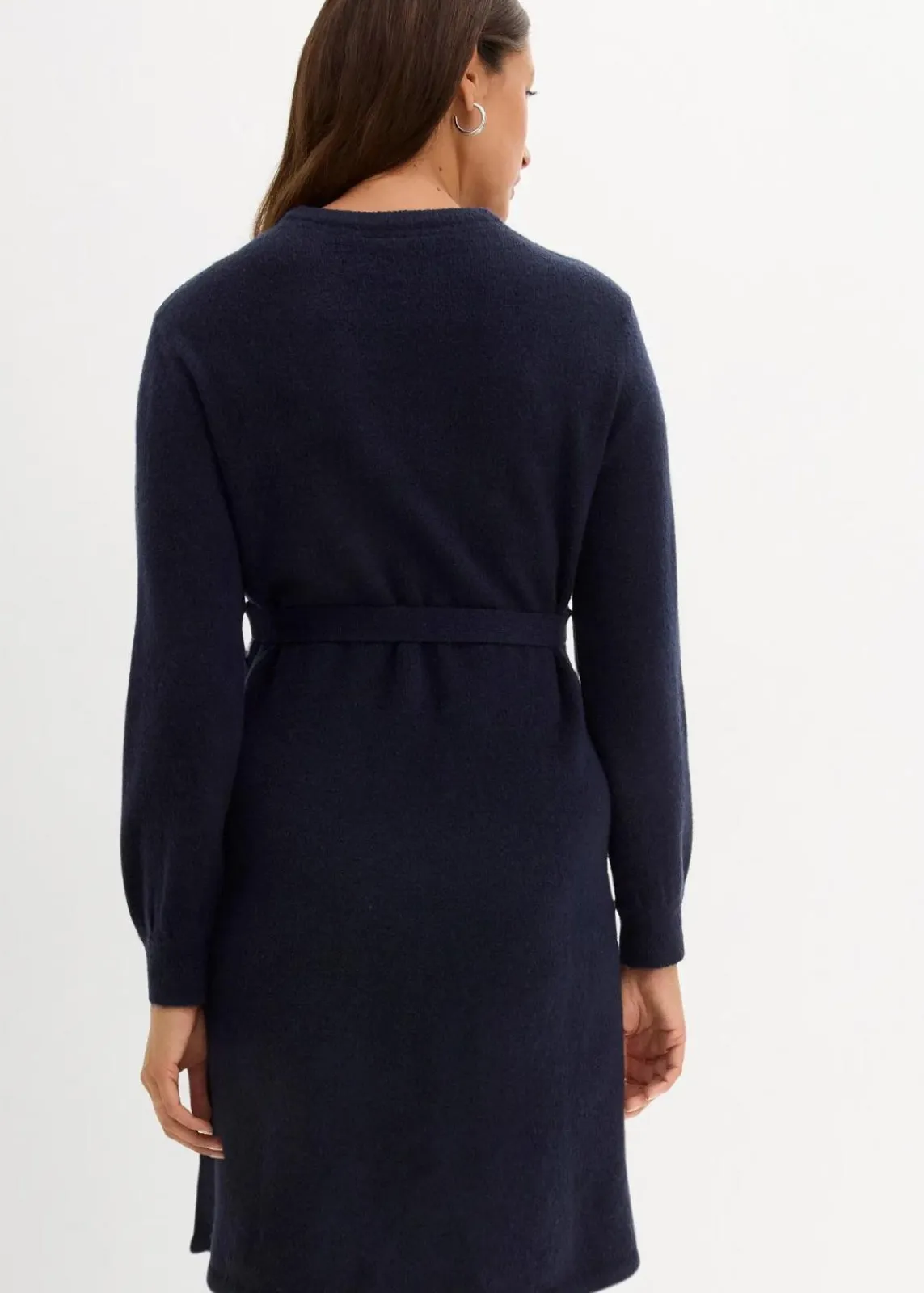 bonprix Bekleidung·Blazer|Umstandsmode^Umstandskleid aus flauschigem Strick dunkelblau