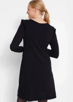 bonprix Bekleidung·Blazer|Umstandsmode^Umstandskleid aus weichem Strick schwarz