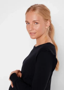 bonprix Bekleidung·Blazer|Umstandsmode^Umstandskleid aus weichem Strick schwarz