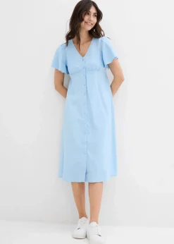 bonprix Bekleidung·Blazer|Umstandsmode^Umstandskleid Viskose-Mix hellblau